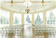 Indoor wedding ceremony setting