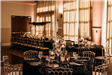 Reception with a mix of round and long tables