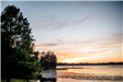 Lake at sunset
