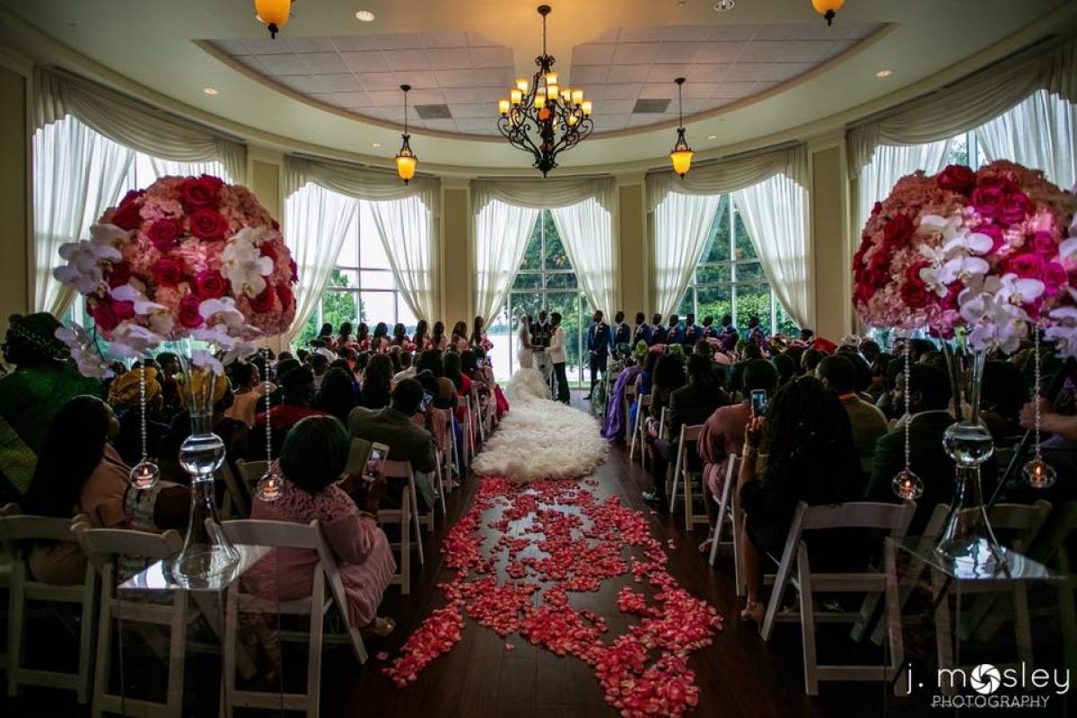 Indoor wedding ceremony