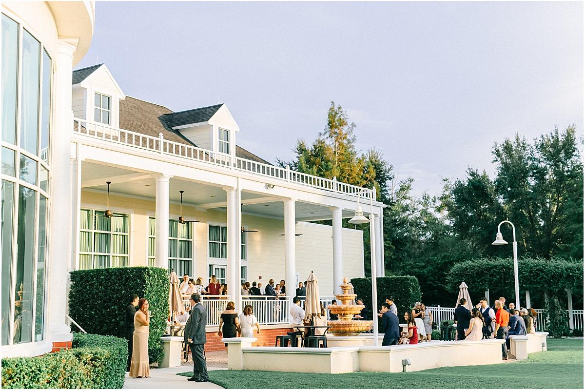 People on the outdoor patio