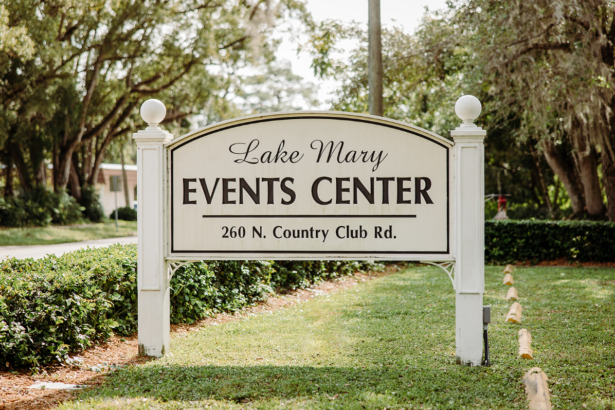 Lake Mary Events Center Sign
